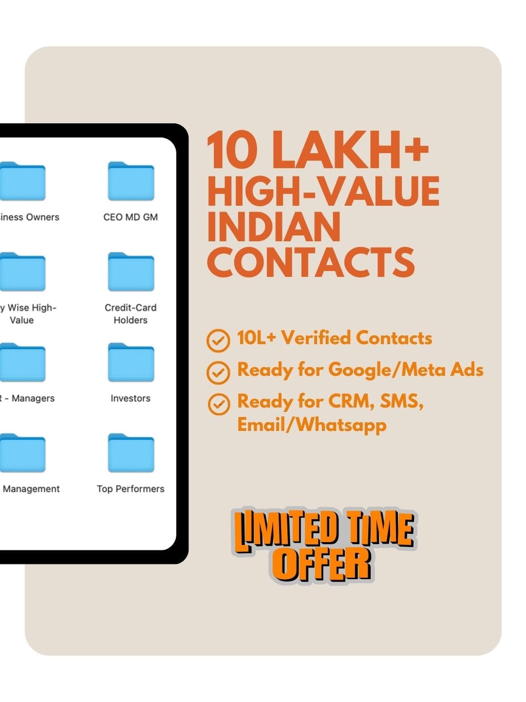 10 Lakh+ Verified & High-Value Indian Contact List