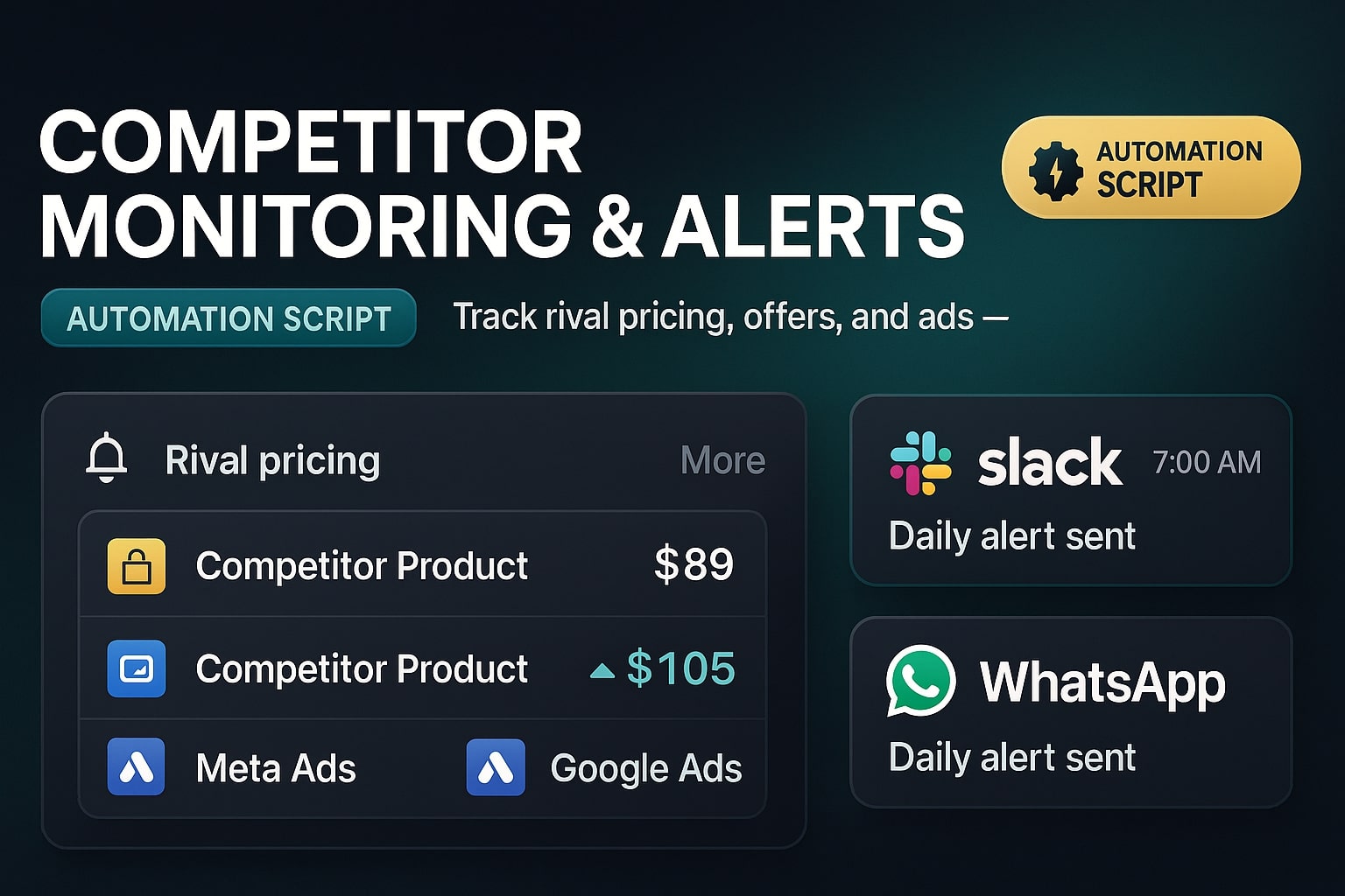 Competitor Monitoring & Alerts (Automation Script)