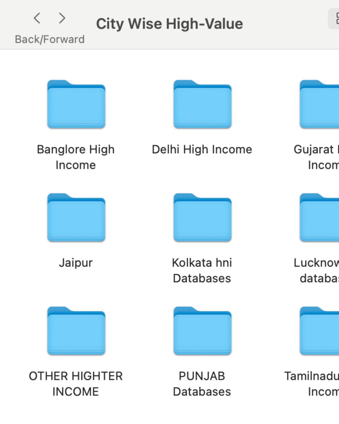 Sub-folder Screenshot